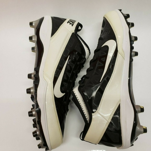 +Nike Air Zoom Super Bad 3 TD Men Football Cleats Black White NWOB Various Sizes - Picture 2 of 7